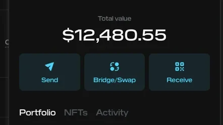Initia wallet portfolio view